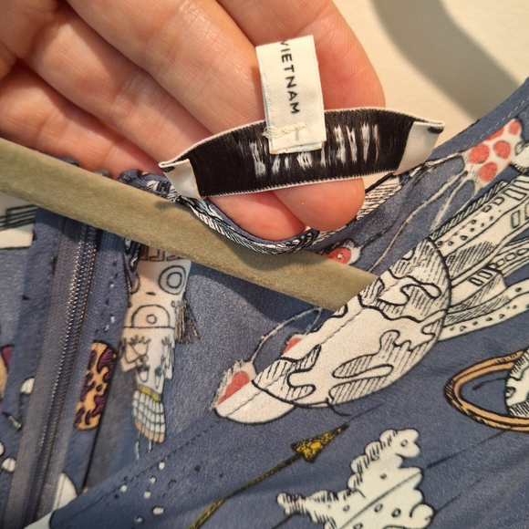 Dorothee Schumacher Fantastic Long Sleeve Psychedelic Print Journey Blouse - Picture 8 of 16